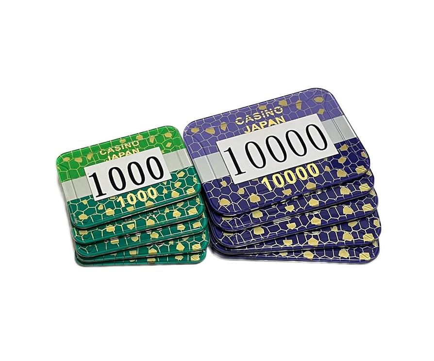 新品 ポーカーカジノ角チップ 10000(壹万) 紫 ×100枚セット プラーク Amazon | W&B テキサスホールデムポーカー/カジノゲーム用 角